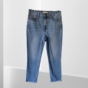 MADEWELL The Perfect Vintage Crop Jean  28 Raw Hem
